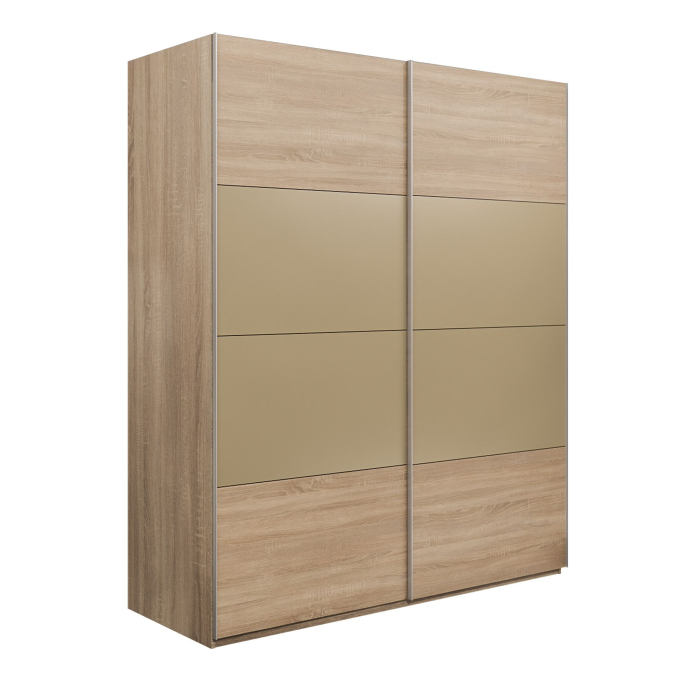 Шкафы-купе 2-х дверные, Шкаф-купе Эста 2-х дверный ДСП/Стекла фисташка/Доводчик 180х66х240
