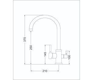 Смеситель ЕСB - 3007 PVD