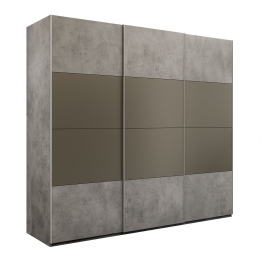 Шкаф-купе Эста 3-х дверный ДСП/Стекла хаки/Доводчик 300х66х240