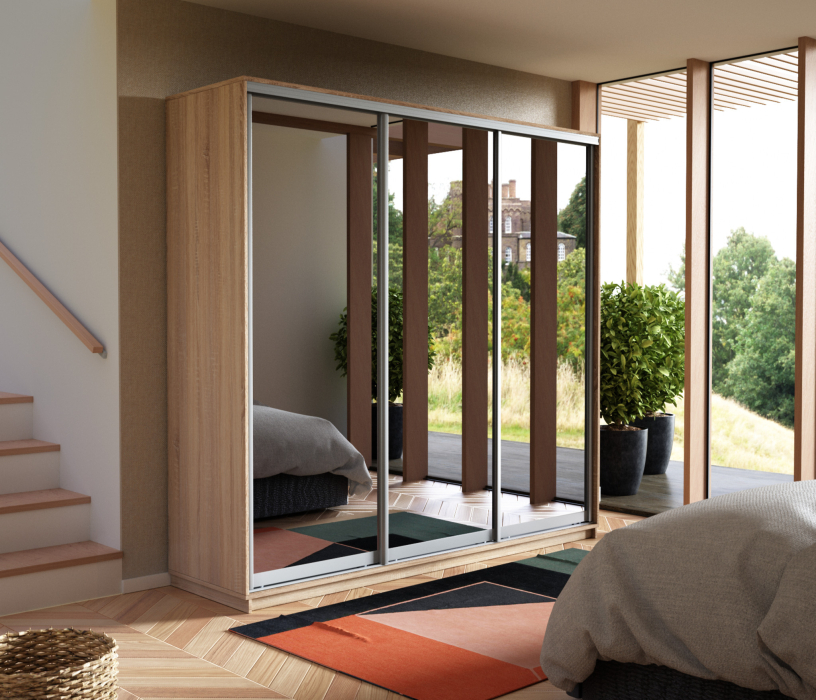 Шкафы-купе, Шкаф-купе Экспресс Экспенс трио 2200 x 1800 x 600