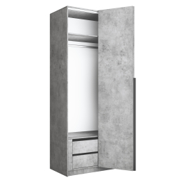 Шкаф складной Е1 Локер ("Гармошка") 101х52,5х220 см, с модулем