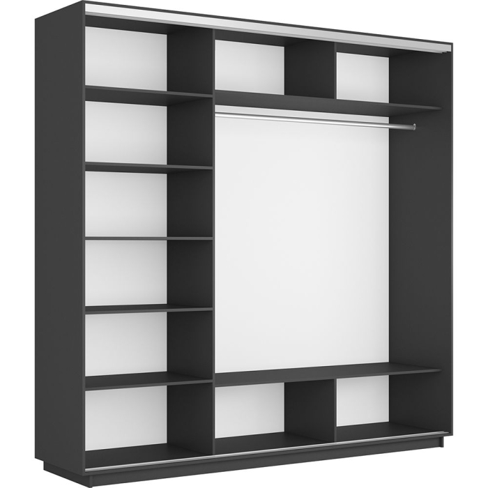 Шкафы-купе 3-х дверные, Шкаф-купе Экспресс 3-х дверный Фотопечать Калейдоскоп Стекла 240х60х240