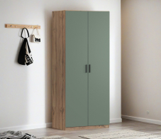 В спальню, Шкаф двухдверный Макс 1000 мм, вариант №3 (ЛДСП, корпус дуб вотан)