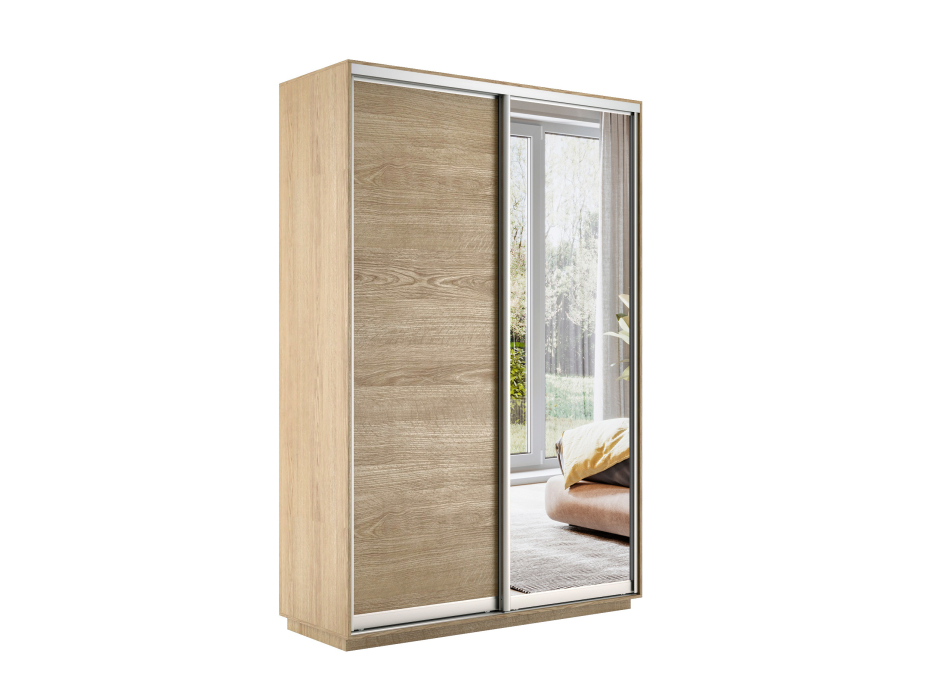 Шкафы-купе 2-х дверные, Шкаф-купе Экспресс Медиум дуо 2200 x 1600 x 450