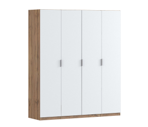 Шкаф четырехдверный Макс 2000 мм, вариант №3 (ЛДСП, корпус дуб вотан)