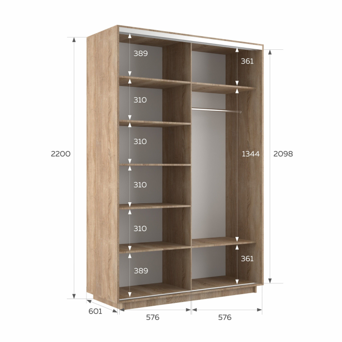 Шкафы-купе 2-х дверные, Шкаф-купе Экспресс 2-х дверный Фотопечать Шары Стекла 120х60х220