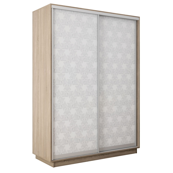 Шкафы-купе 2-х дверные, Шкаф-купе Экспресс 2-х дверный Фотопечать Калейдоскоп Стекла 160х45х240