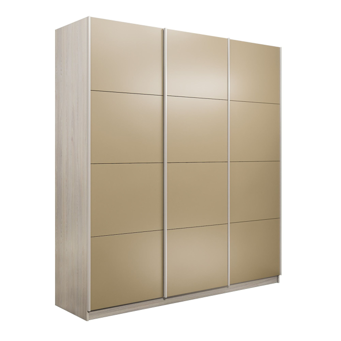 Шкафы-купе 3-х дверные, Шкаф-купе Прайм 3-х дверный Стекла фисташка/Доводчики 180х57х230