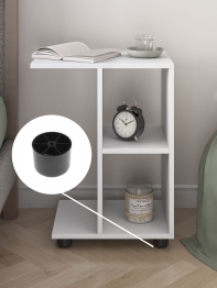 Стол приставной Ник c полками 473х300х580