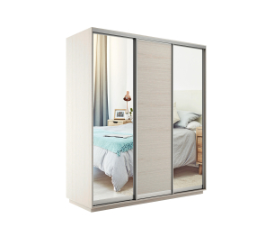 Шкаф-купе Экспресс Медиум (2 зеркала) трио 2200 x 1800 x 600