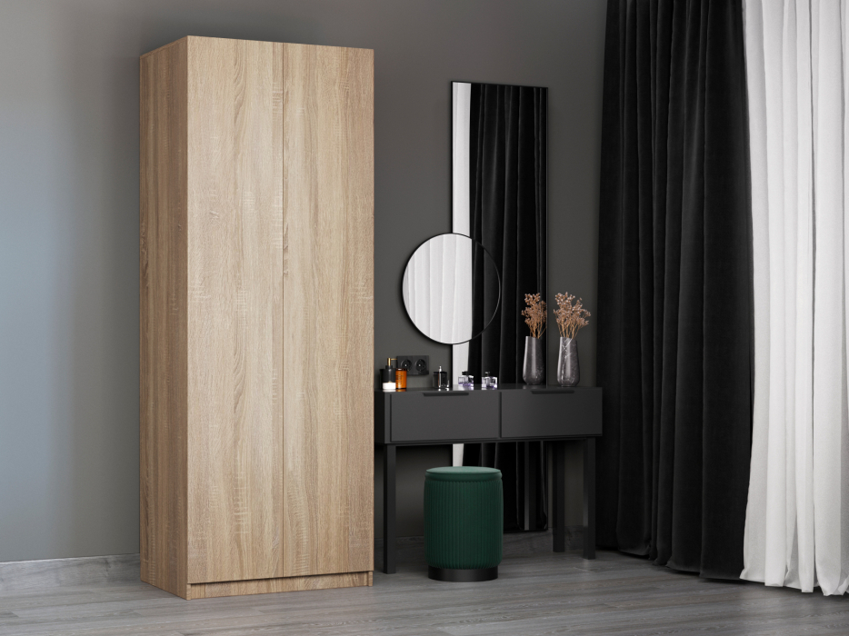 Шкафы распашные, Шкаф распашной Локер Распашной/доп. полки + модуль 80х220х53