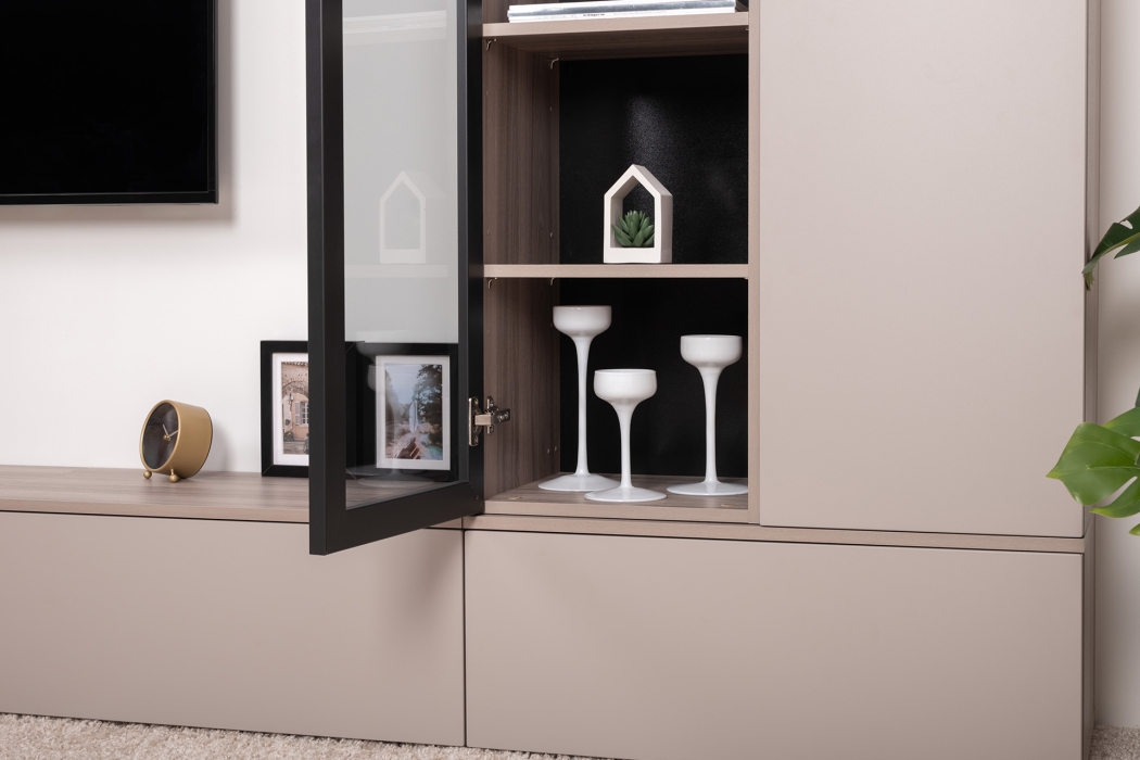 Настенные полки, Шкаф-витрина навесной Роквуд 16.322.02