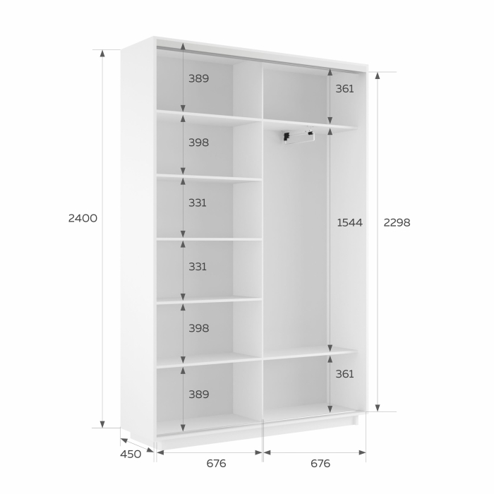 Шкафы-купе 2-х дверные, Шкаф-купе Экспресс 2-х дверный Фотопечать Шелк Стекла 140х45х240