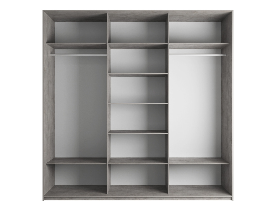 Шкафы-купе 3-х дверные, Шкаф-купе Эста 3-х дверный ДСП/Стекла хаки/Доводчик 240х66х240