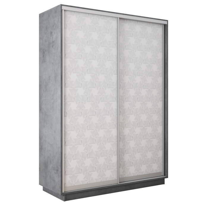 Шкафы-купе 2-х дверные, Шкаф-купе Экспресс 2-х дверный Фотопечать Калейдоскоп Стекла 140х60х240