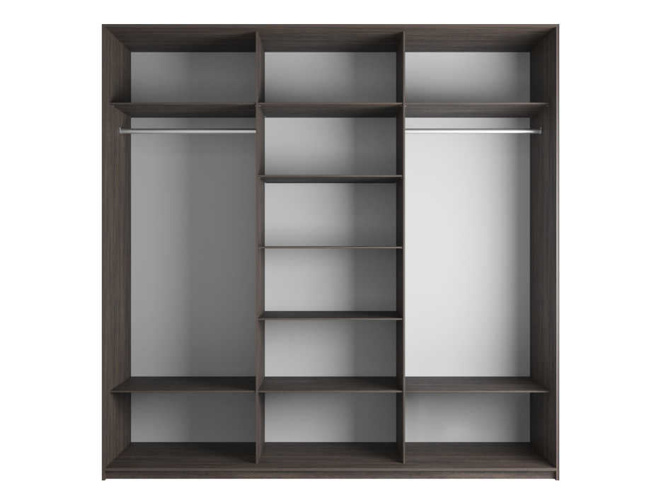 Шкафы-купе 3-х дверные, Шкаф-купе Эста 3-х дверный ДСП/Стекла фисташка/Доводчик 300х66х240