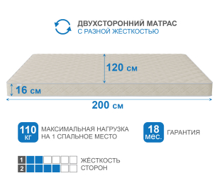 Столлайн / Матрас Слип-Мотив 1200х2000