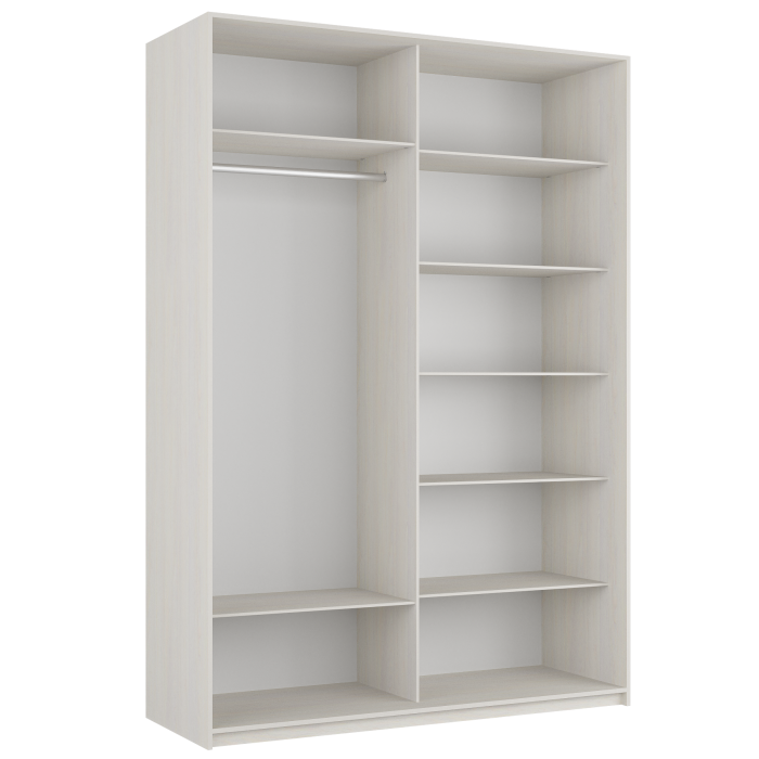 Шкафы-купе 2-х дверные, Шкаф-купе Прайм 2-х дверный Стекла черные/Доводчики 140х57х230