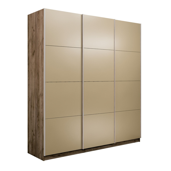 Шкафы-купе 3-х дверные, Шкаф-купе Прайм 3-х дверный Стекла фисташка/Доводчики 210х57х230