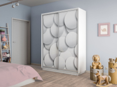 Шкафы-купе 2-х дверные, Шкаф-купе Экспресс 2-х дверный Фотопечать Шары Стекла 140х45х240