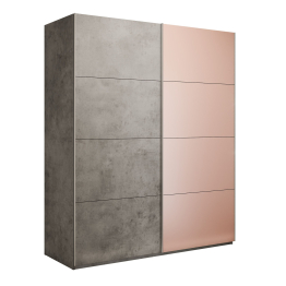 Шкаф-купе Эста 2-х дверный ДСП/Стекла пудра/Доводчик 180х66х240