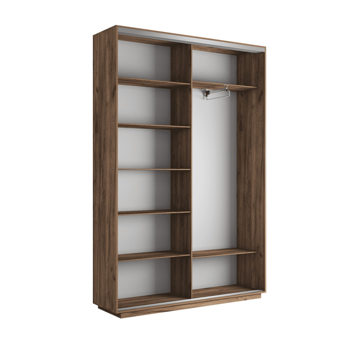 Шкафы-купе 2-х дверные, Шкаф-купе Экспресс 2-х дверный Фотопечать Квадрат Стекла 140х45х220