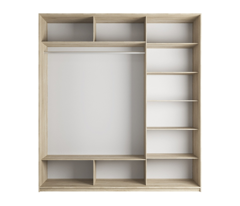 Шкафы-купе, Шкаф-купе Экспресс Экспенс трио 2400 x 1800 x 600