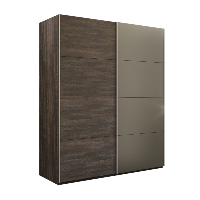 Шкафы-купе 2-х дверные, Шкаф-купе Эста 2-х дверный ДСП/Стекла хаки/Доводчик 180х66х240