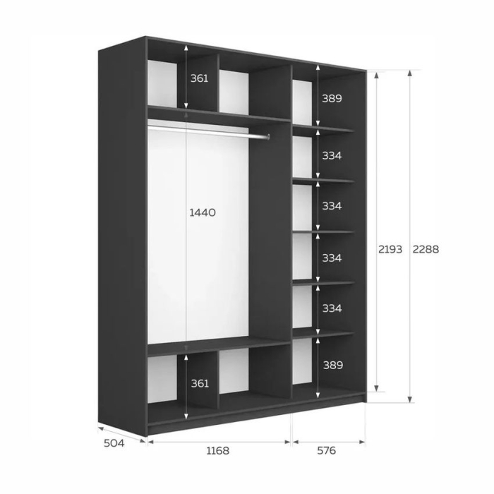 Шкафы-купе 3-х дверные, Шкаф-купе Прайм 3-х дверный Стекла хаки/ДСП/Доводчики 180х57х230
