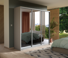 Шкафы-купе, Шкаф-купе Экспресс Экспенс трио 2400 x 1800 x 600