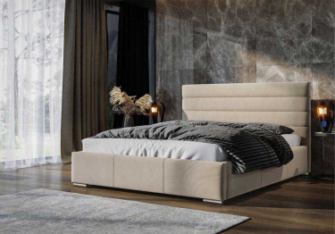 Кровать Омега в базовых тканях, без основания и без подъемного механизма, 160х200