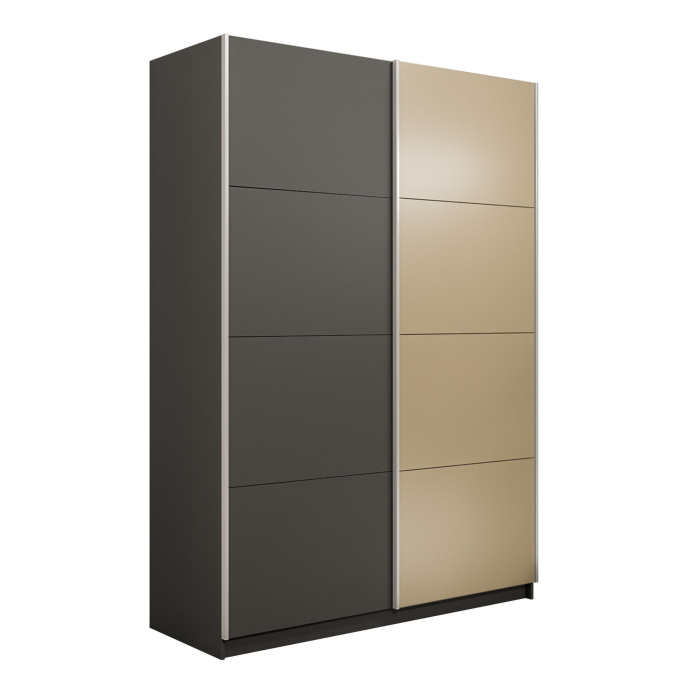 Шкафы-купе 2-х дверные, Шкаф-купе Прайм 2-х дверный ДСП/Стекло фисташка/Доводчики 120х57х230