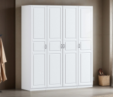Для одежды, Шкаф четырехдверный Макс 2000 мм, вариант №1 (ЛДСП/МДФ)