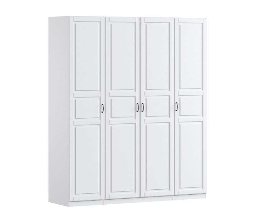 Для одежды, Шкаф четырехдверный Макс 2000 мм, вариант №2 (ЛДСП/МДФ)