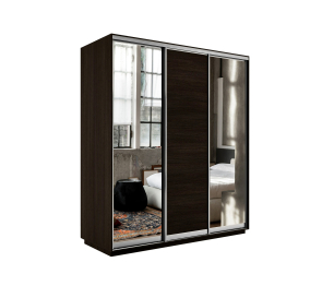Шкаф-купе Экспресс Медиум (2 зеркала) трио 2400 x 1800 x 600