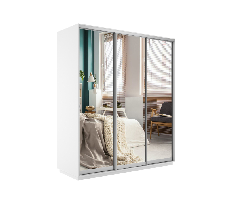 Шкафы-купе, Шкаф-купе Экспресс Экспенс трио 2400 x 1800 x 600