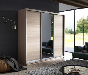 Шкаф-купе Экспресс Медиум (1 зеркало) трио 2400 x 1800 x 600