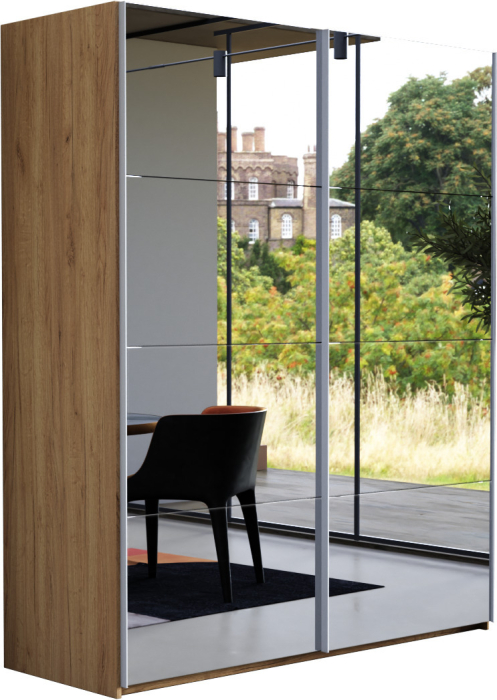 Шкафы-купе 2-х дверные, Шкаф-купе Эста Зеркало+Зеркало 160х66х240