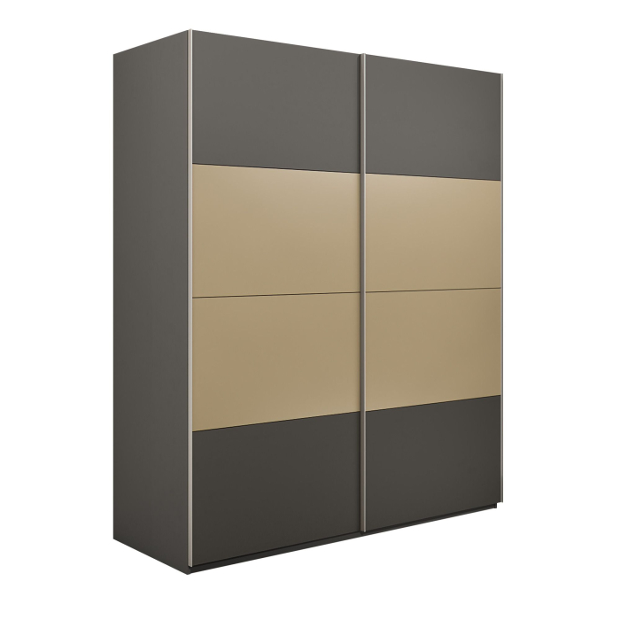 Шкафы-купе 2-х дверные, Шкаф-купе Эста 2-х дверный ДСП/Стекла фисташка/Доводчик 180х66х240