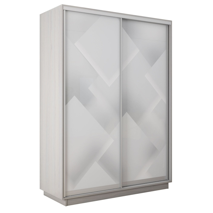 Шкафы-купе 2-х дверные, Шкаф-купе Экспресс 2-х дверный Фотопечать Квадрат Стекла 140х60х220