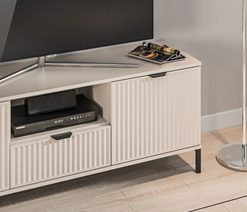 Стенки для гостиной, Набор для гостиной с пеналом Турин Кашемир серый/МДФ Кашемир