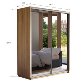 Шкаф-купе Экспресс Экспенс дуо 2200 x 1400 x 600