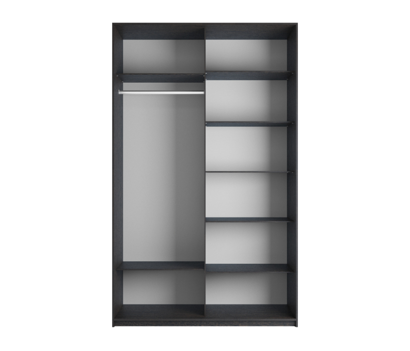 Шкафы-купе 2-х дверные, Шкаф Прайм дуо ДСП+зеркало 2300 х 1200 х 570