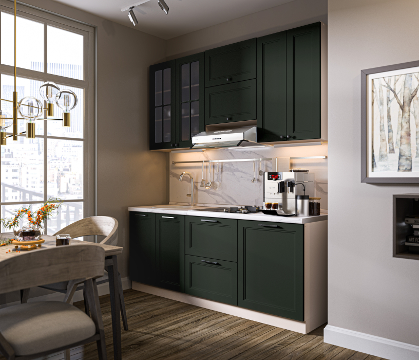 MODERN, MODERN шкаф навесной со стеклом 2 дв 60х93 см