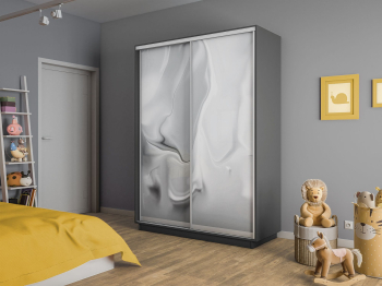 Шкаф-купе Экспресс 2-х дверный Фотопечать Шелк Стекла 140х45х220