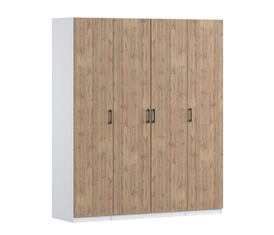 Шкаф четырехдверный Макс 2000 мм, вариант №4 (ЛДСП)