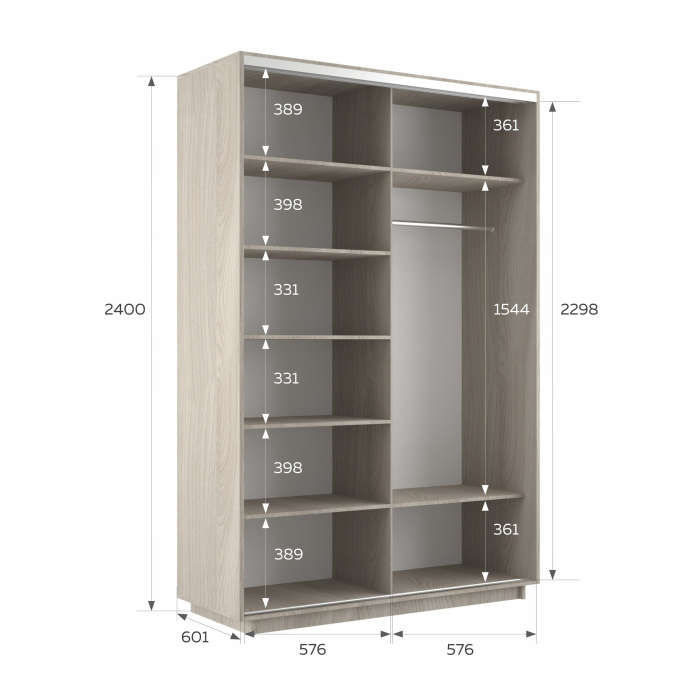 Шкафы-купе 2-х дверные, Шкаф-купе Экспресс 2-х дверный Фотопечать Шары Стекла 120х60х240