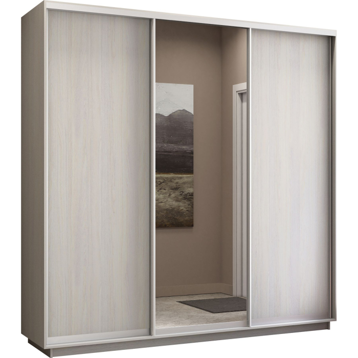 Шкафы-купе, Шкаф-купе Экспресс Медиум (1 зеркало) трио 2200 x 2100 x 600