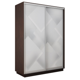 Шкаф-купе Экспресс 2-х дверный Фотопечать Квадрат Стекла 160х60х240