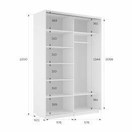 Шкаф-купе Экспресс 2-х дверный Фотопечать Калейдоскоп Стекла 120х60х220